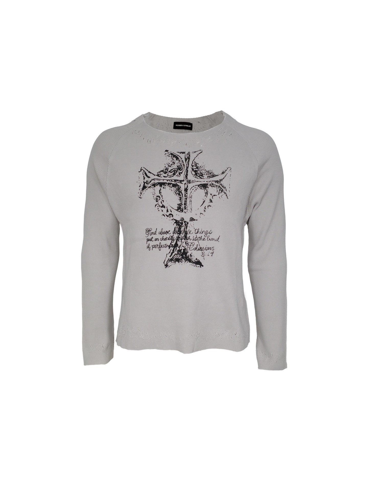 【ROSEN KREUZ】VINTAGE WAFFLE KNIT WHITE