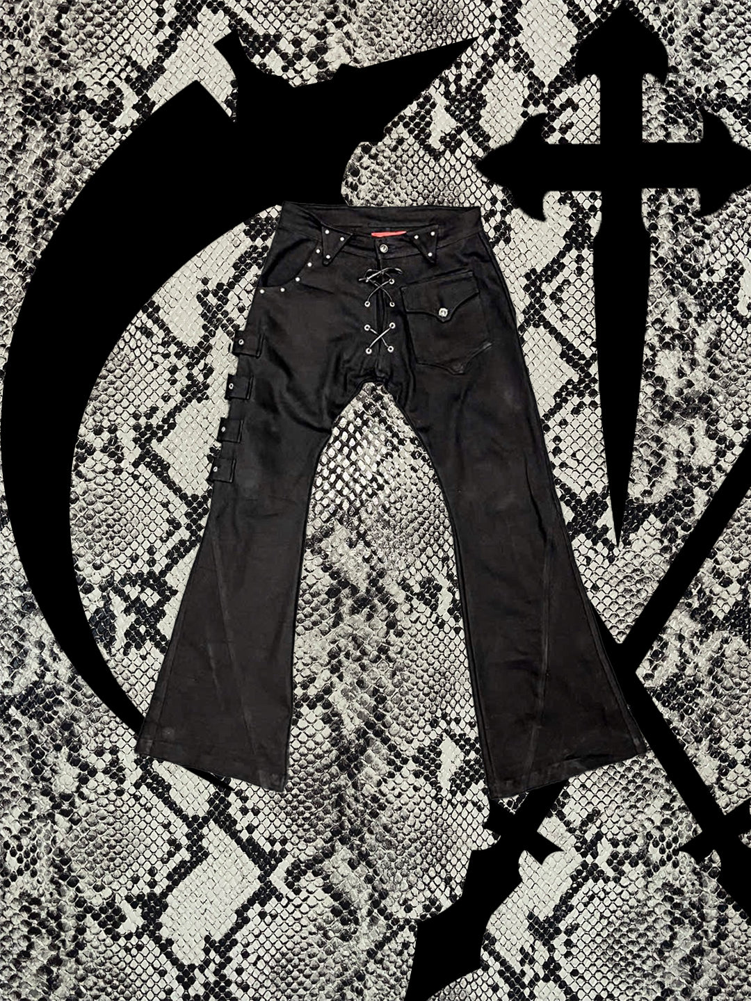 【VILLEIMENT】"SHROUDED STEP" FLARED JEANS