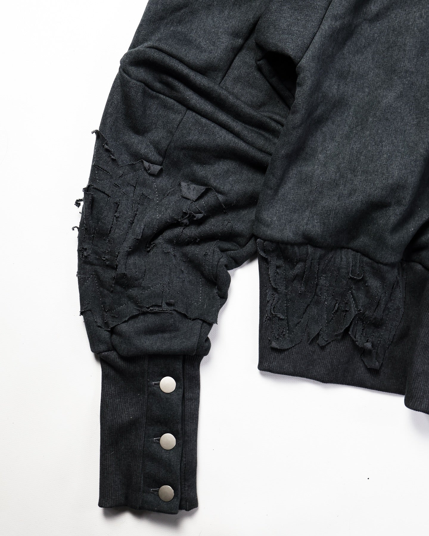 【BOHEME RIOTS】"GEN-2 PATCHED THRASHED HOODIE
