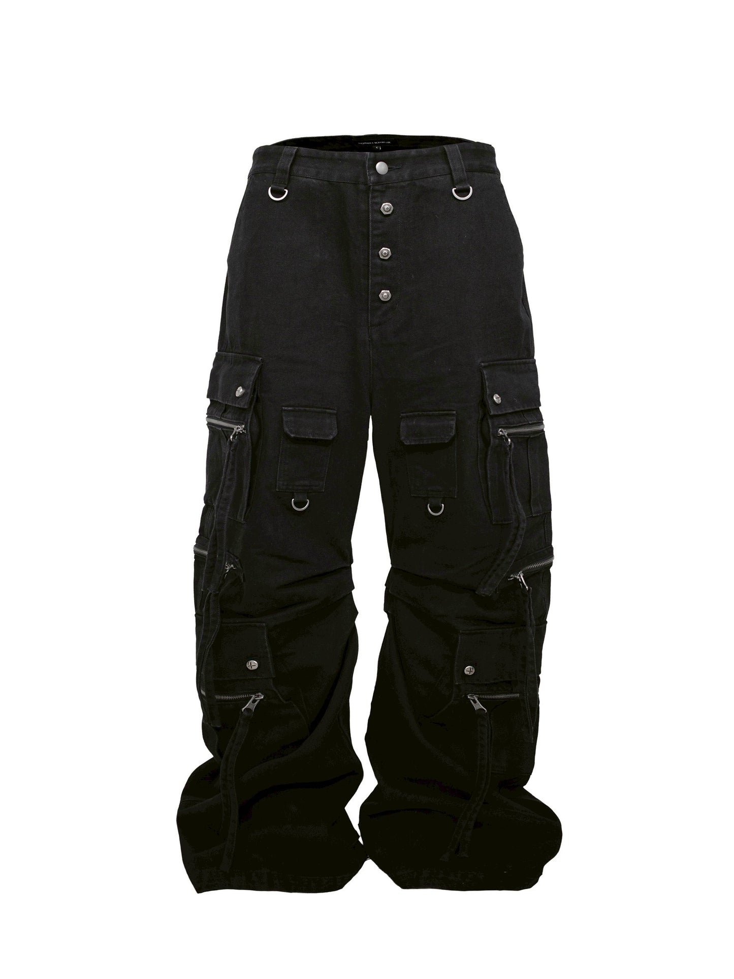 【ROSEN KREUZ】CURVE FIT LONG CARGO PANTS DENIM