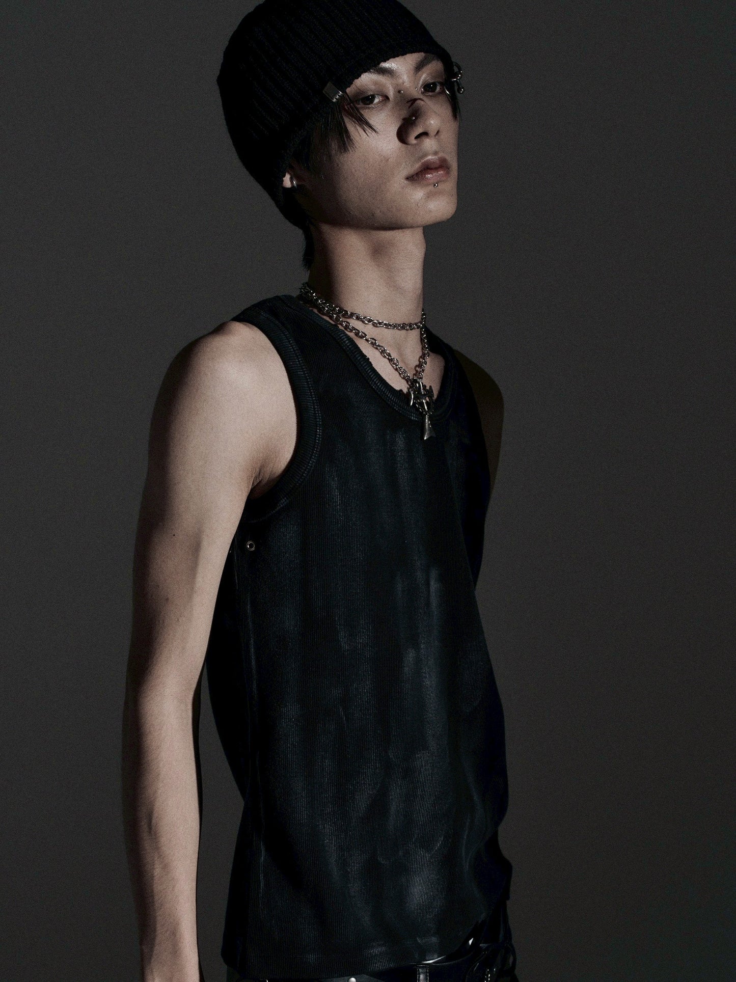 【ROSEN KREUZ】ASHES HALO TANK TOP (Dirty black)
