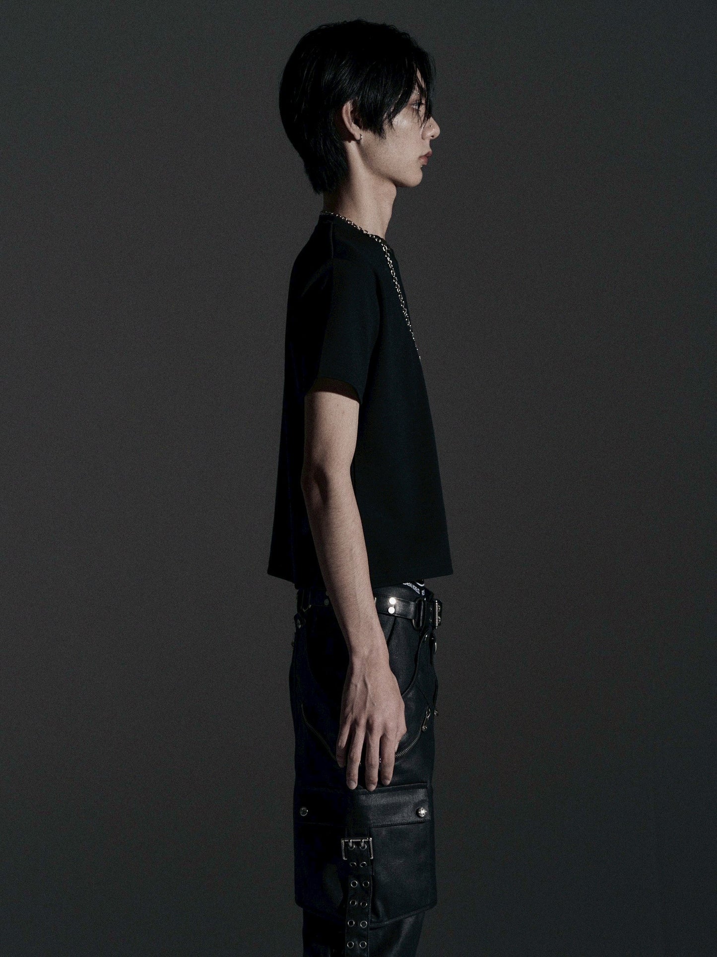 【ROSEN KREUZ】TIGHT FIT PIERCE CUSTOM TEE (Black)