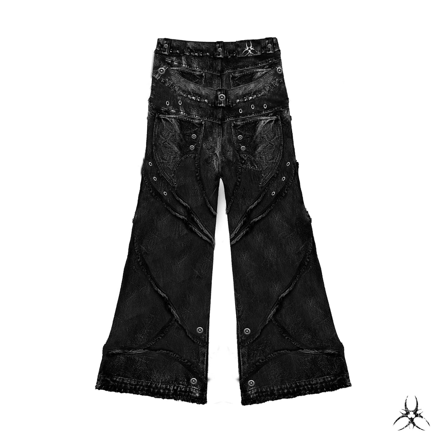 【COZY】"00 KNIGHT CLUB BAGGY FLARE JEANS"