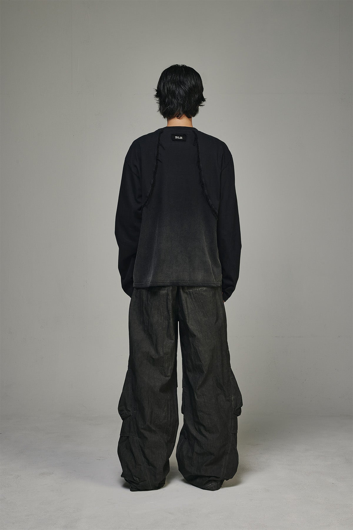 【BLR BLUER】Destroyed Gradation Washed Long Sleeve