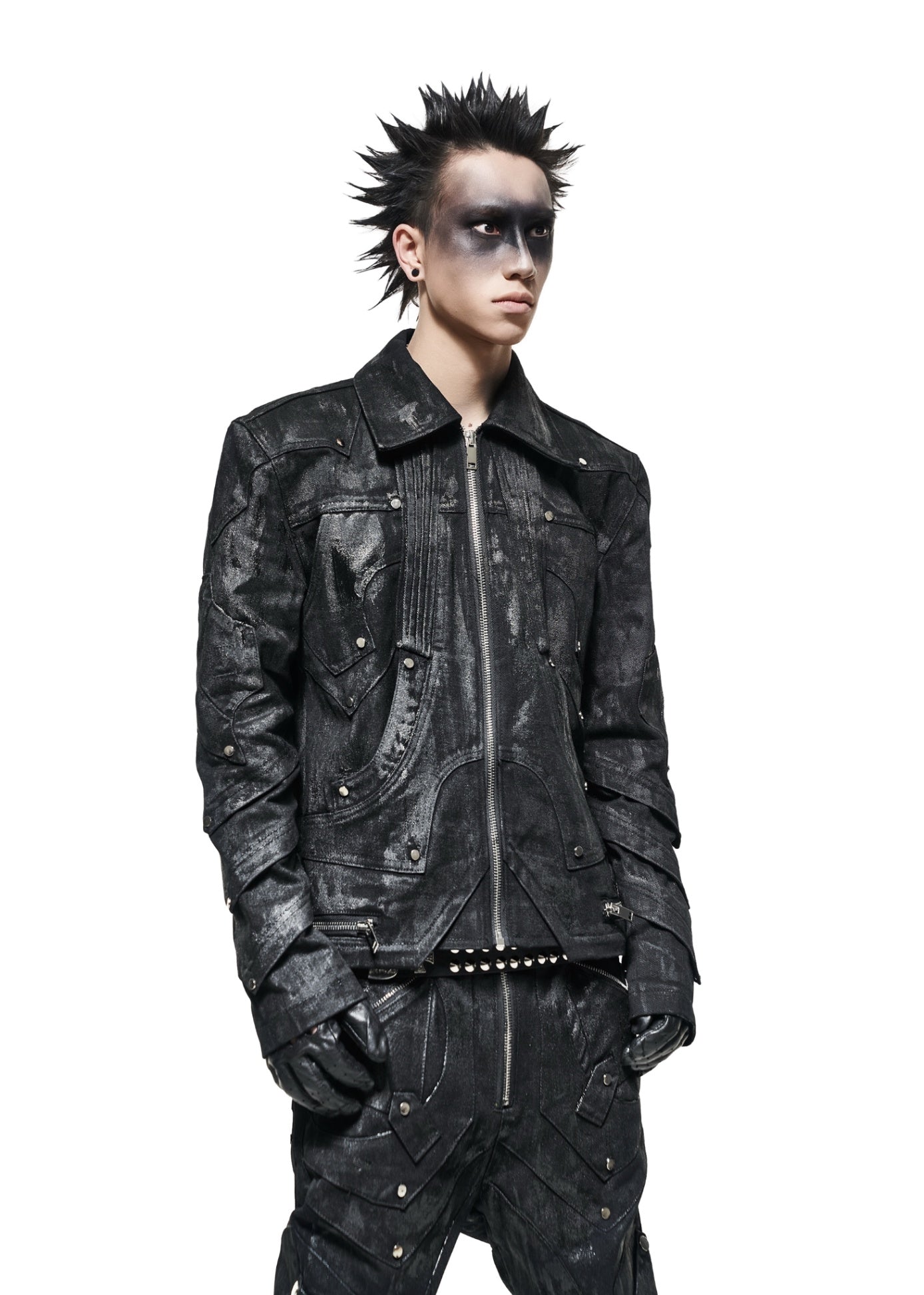 【RICH】Knight denim waxed jacket