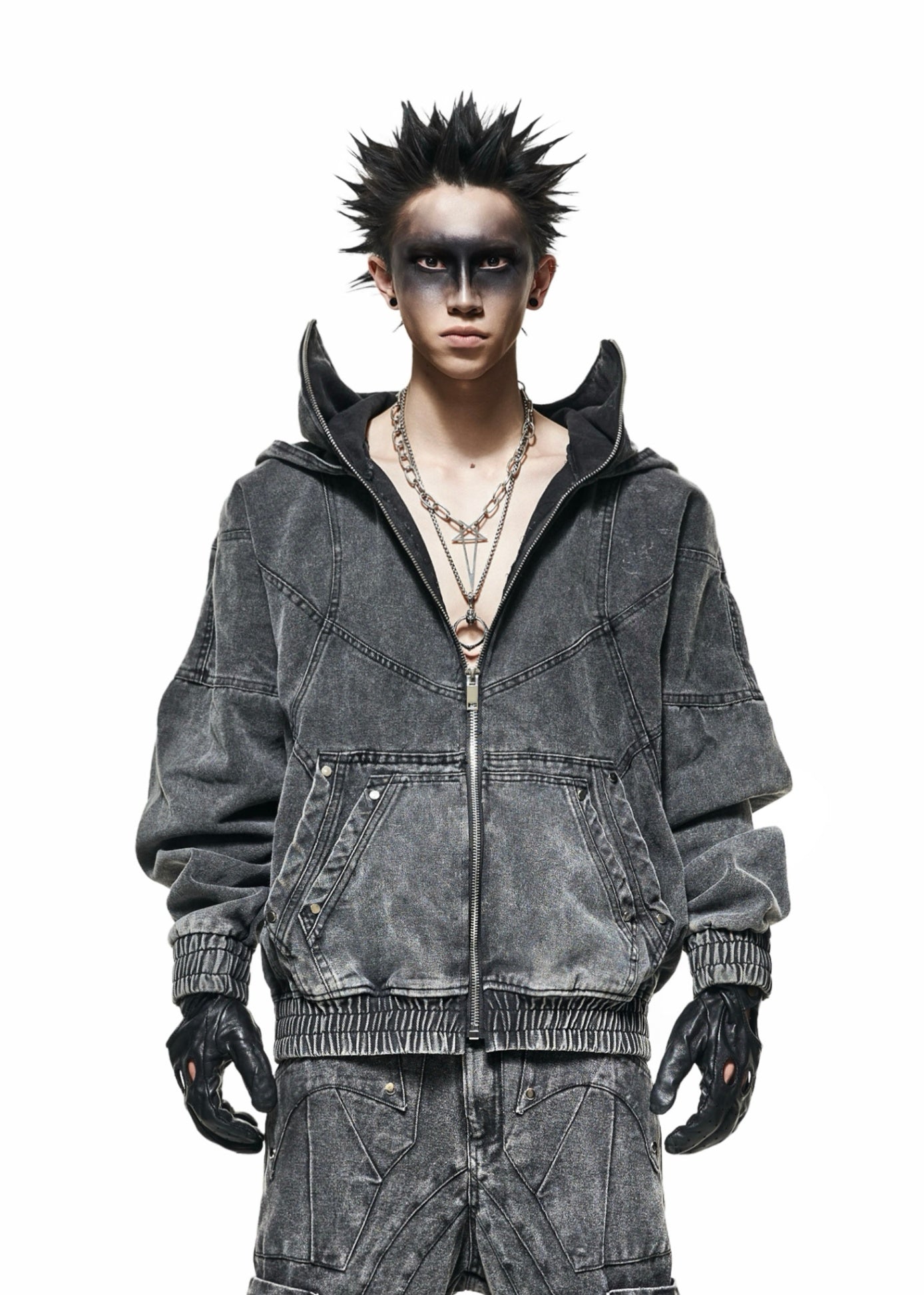 【RICH】Hoodie Ninja Denim Wash