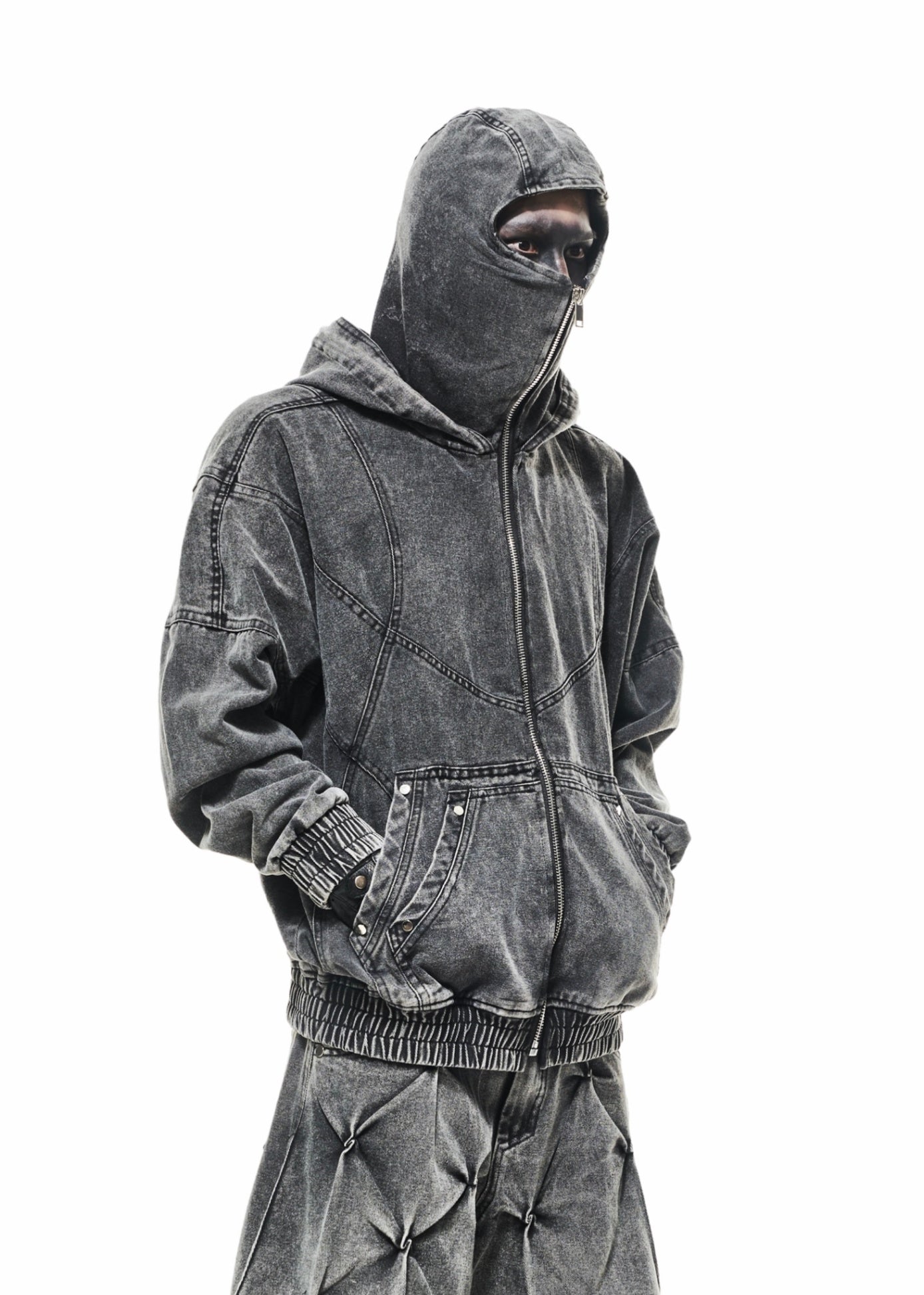 【RICH】Hoodie Ninja Denim Wash