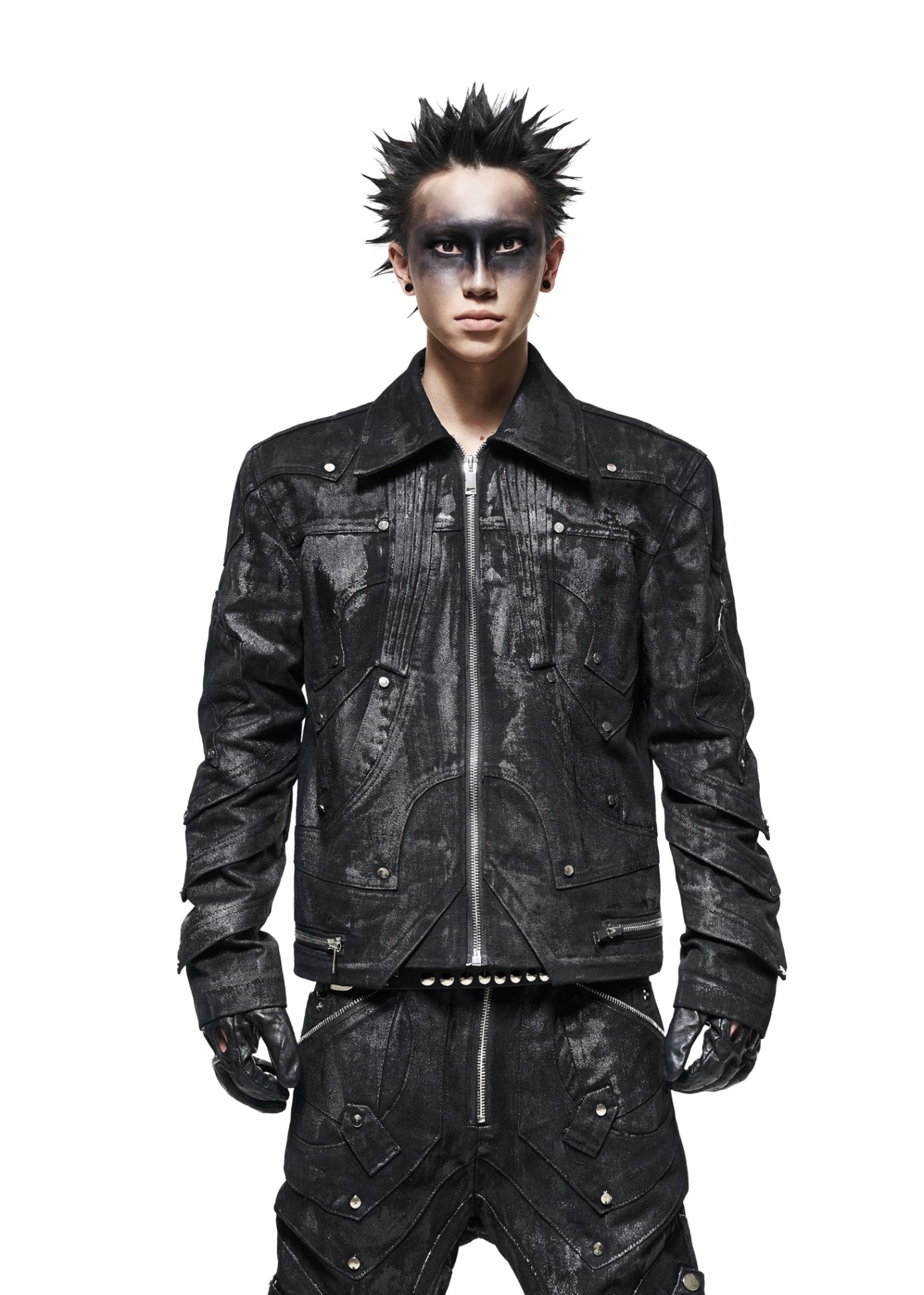【RICH】Knight denim waxed jacket