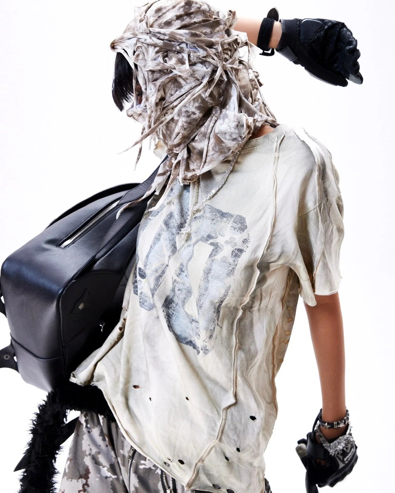 【COZY】"CHAOS DREAM" WAXED T SHIRT