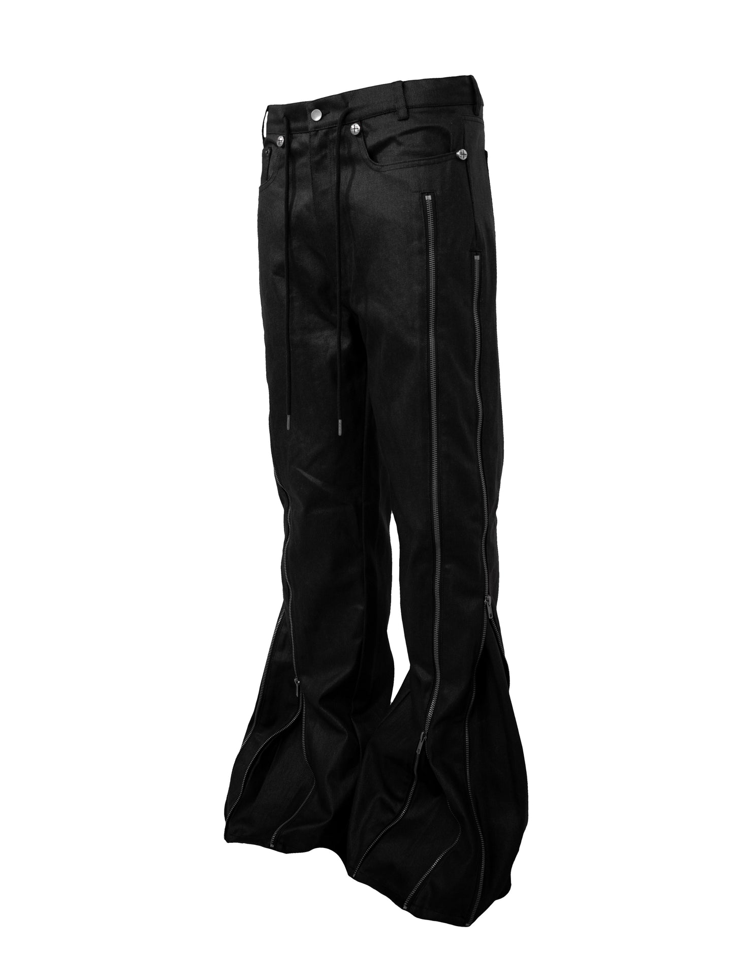 【ROSEN KREUZ】ZIP WIDE BAGGY PANTS (COATING)