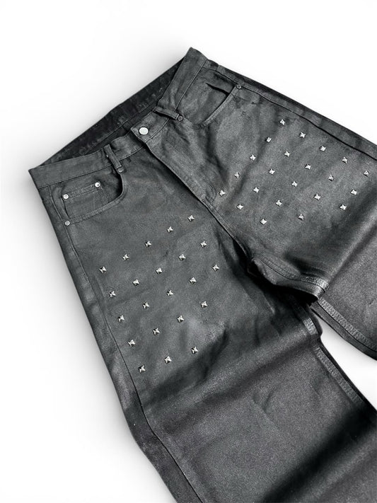 BUDS FLARED WAXED JEAN
