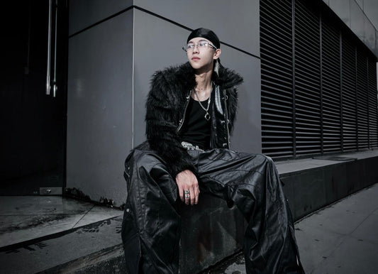 【RICH】Blvck Fur Crop Jacket