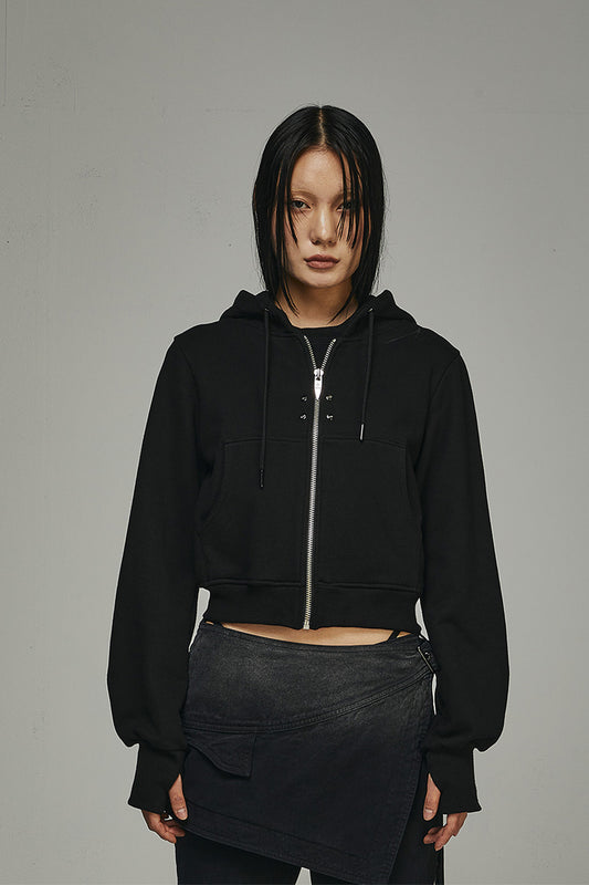 【BLR BLUER】BLR Rivet Essential Hoodie Zip-up