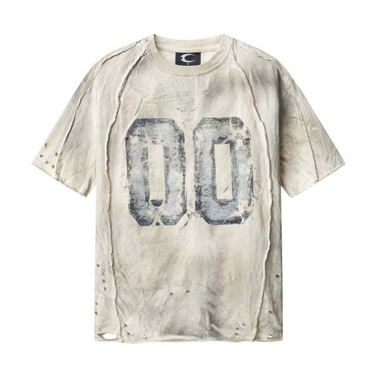 【COZY】"CHAOS DREAM" WAXED T SHIRT