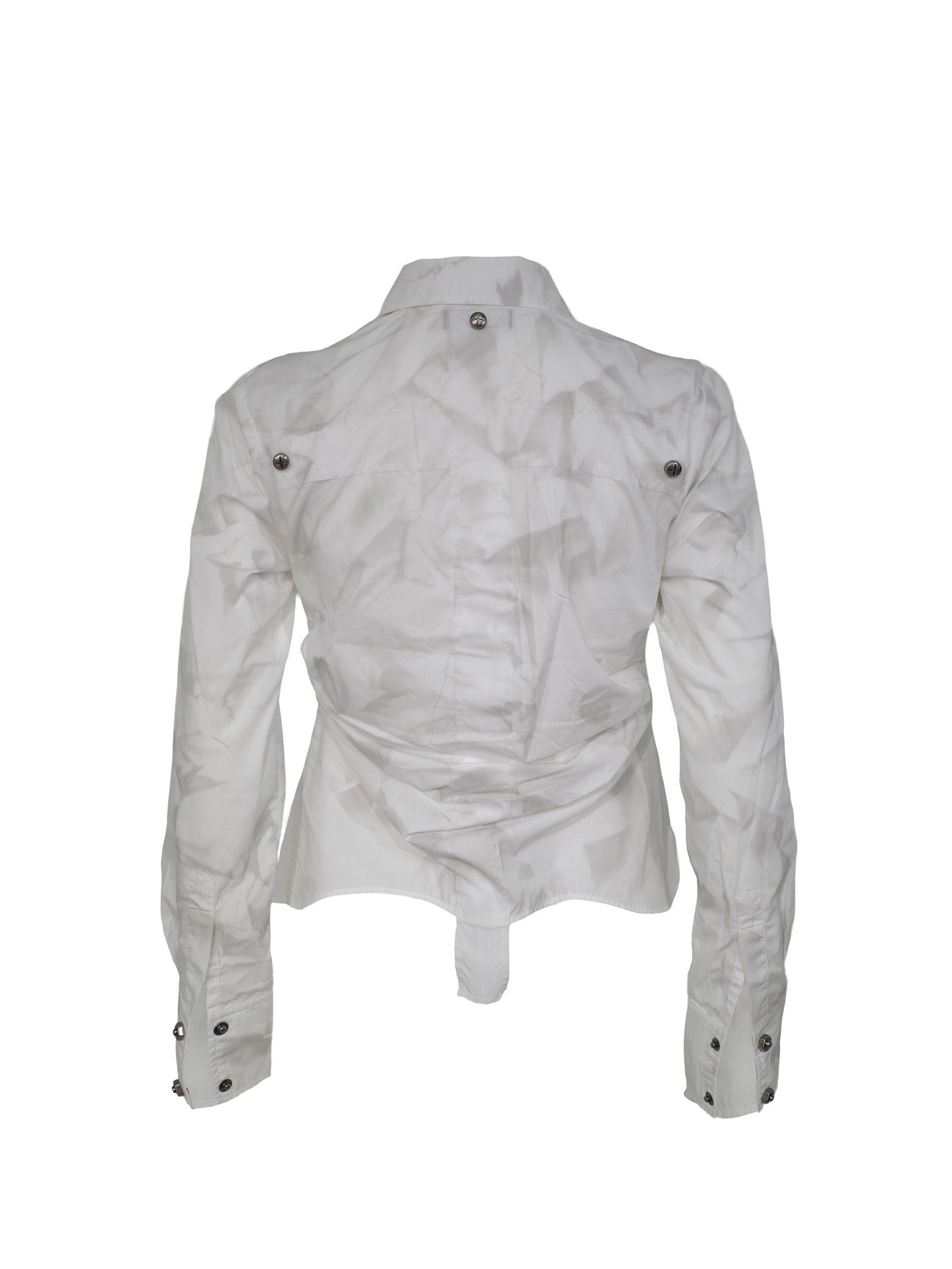【ROSEN KREUZ】BACK CROSS CROPPED SHIRT WHITE