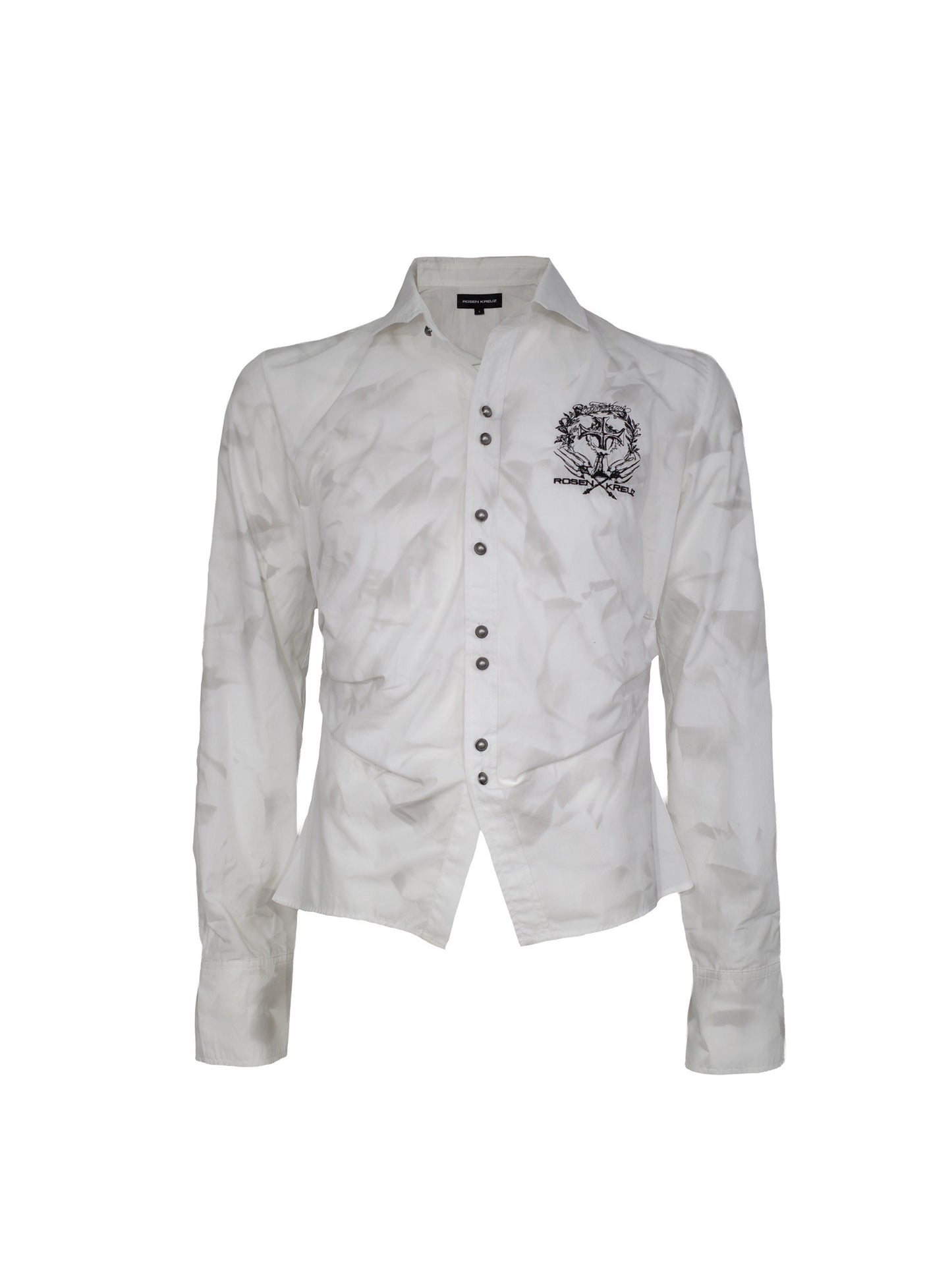 【ROSEN KREUZ】BACK CROSS CROPPED SHIRT WHITE