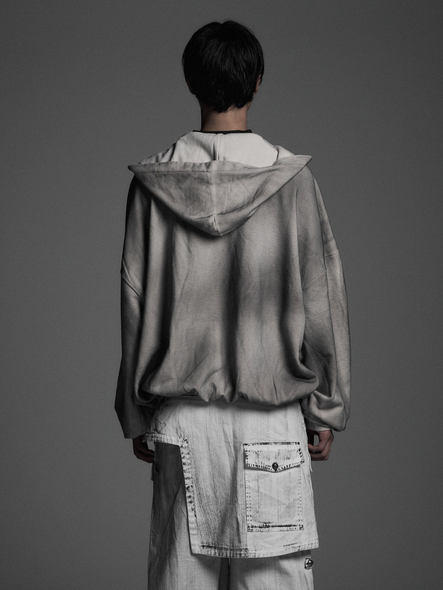 【ROSEN KREUZ】CYCLEYOKE ZIP UP HOODIE (GRAY)