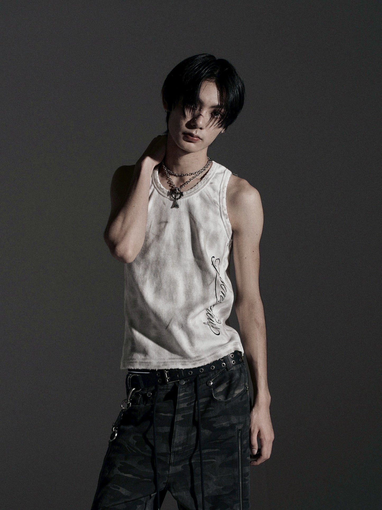 【ROSEN KREUZ】ASHES HALO TANK TOP (Dirty white)
