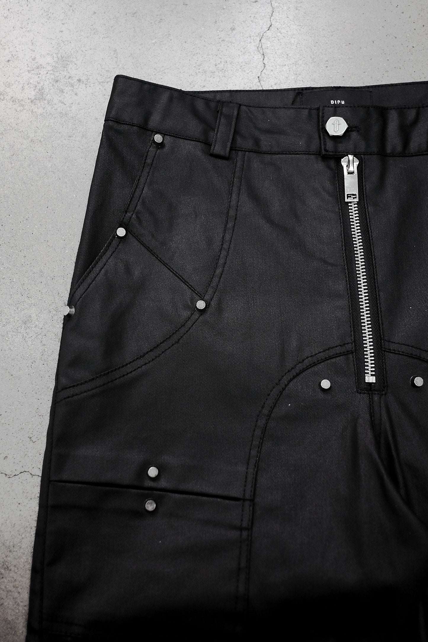 【RICH】Multi Button Denim Pants