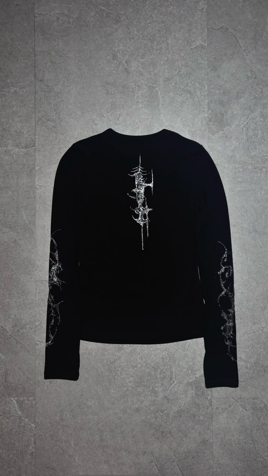 【XIVX】HANDPAINTED "DEVIL SIGNAL" LONG SLEEVE