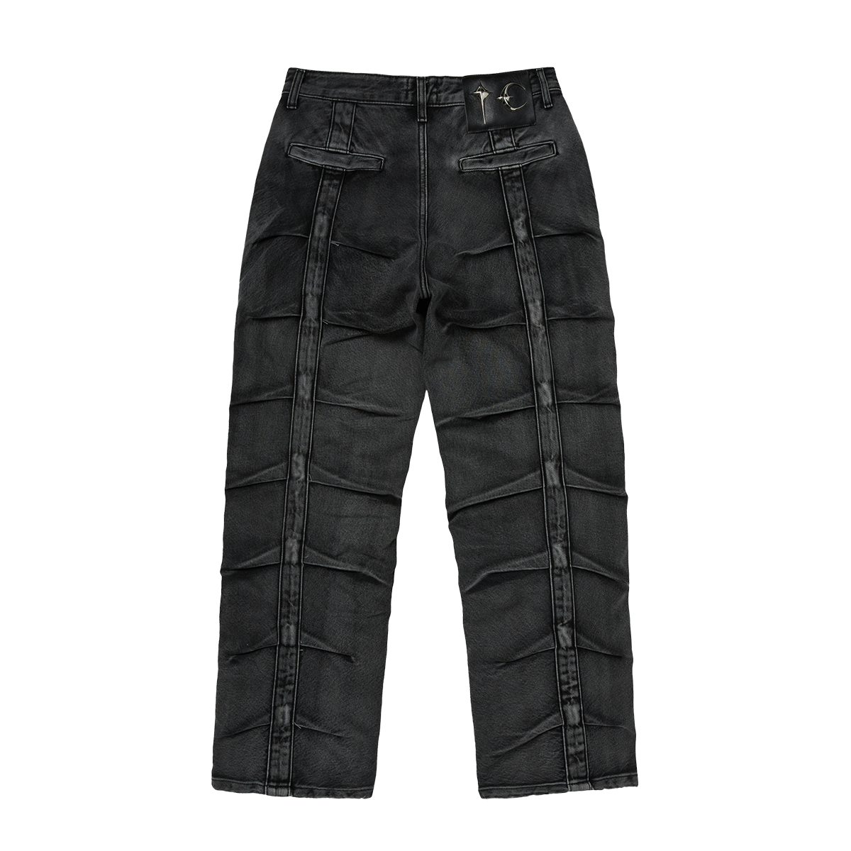 【THUG CLUB】Line GOB Denim Pants (black)