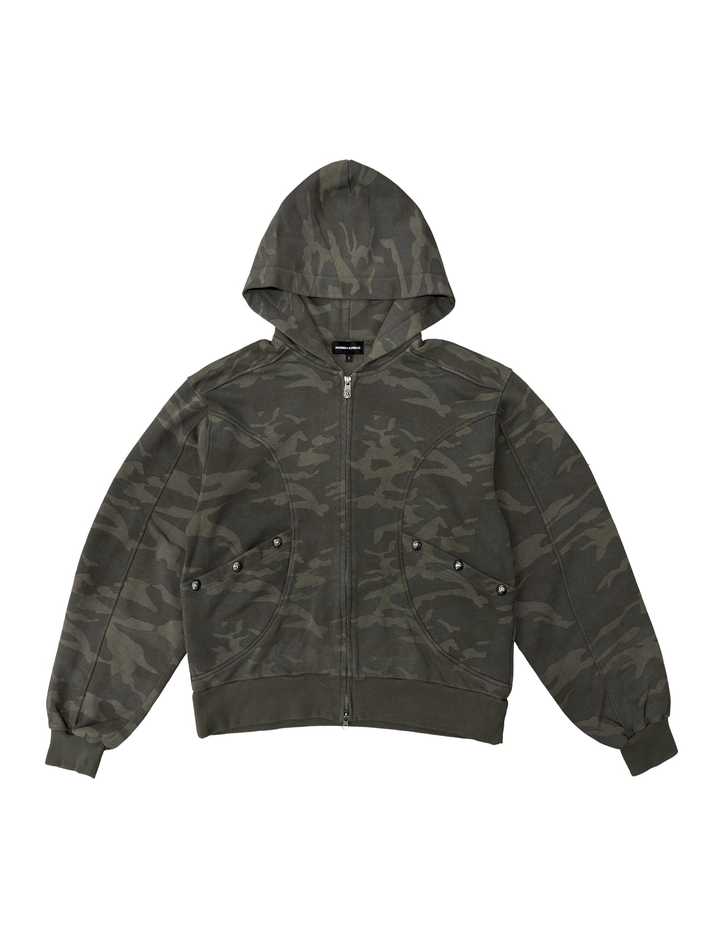 【ROSEN KREUZ】CYCLEYOKE ZIP UP HOODIE (CAMOU)