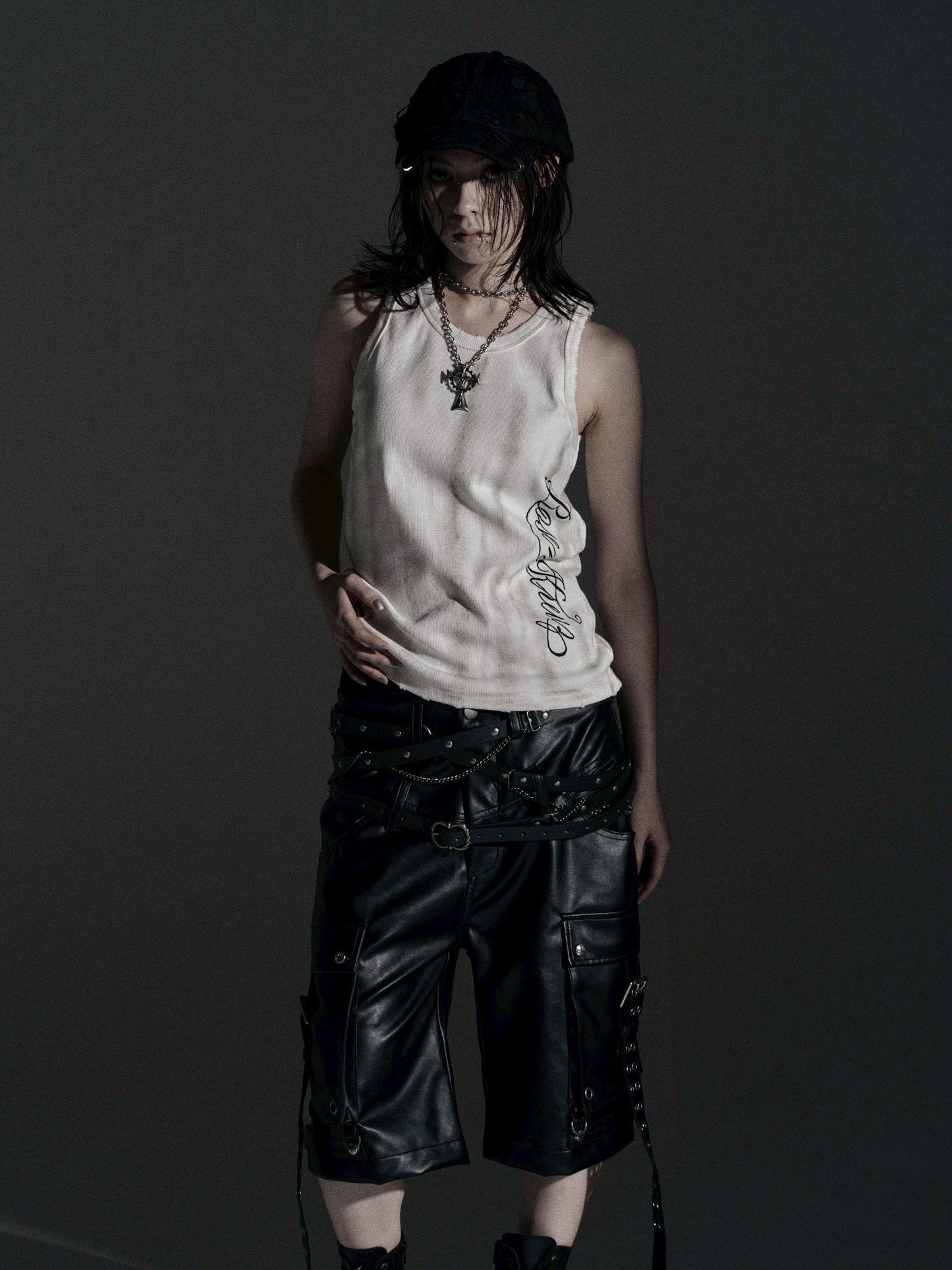 【ROSEN KREUZ】ASHES HALO TANK TOP (Dirty white)