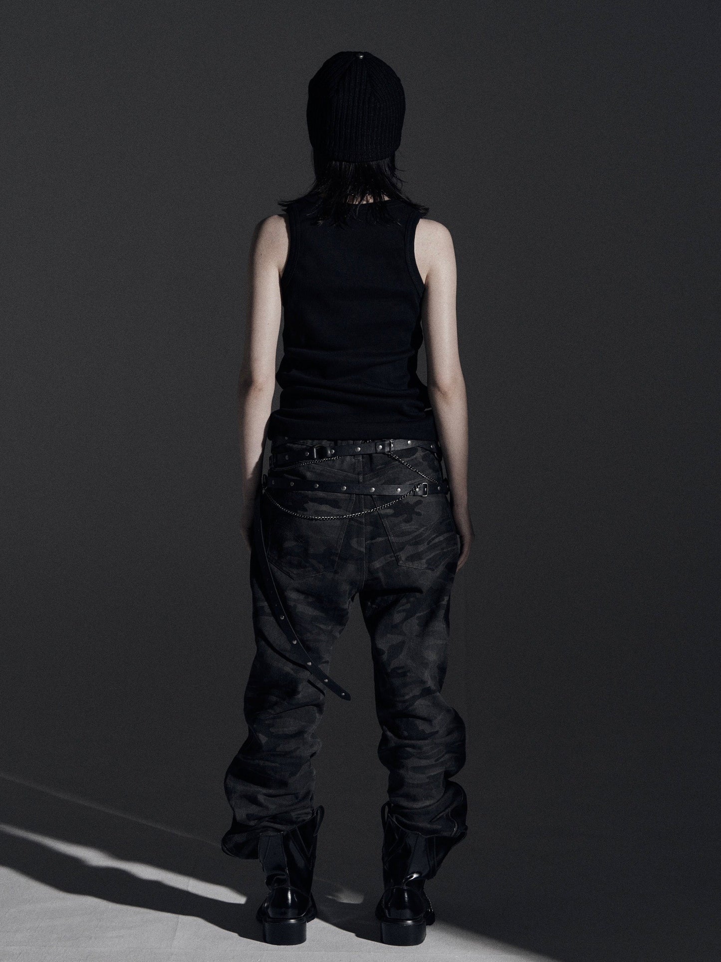 【ROSEN KREUZ】ZIP WIDE BAGGY PANTS (CAMOU)