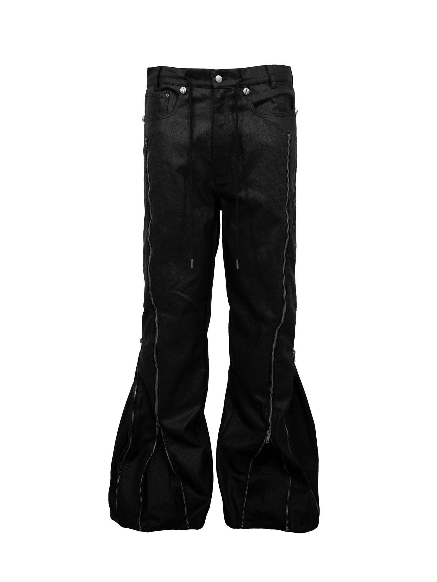 【ROSEN KREUZ】ZIP WIDE BAGGY PANTS (COATING)