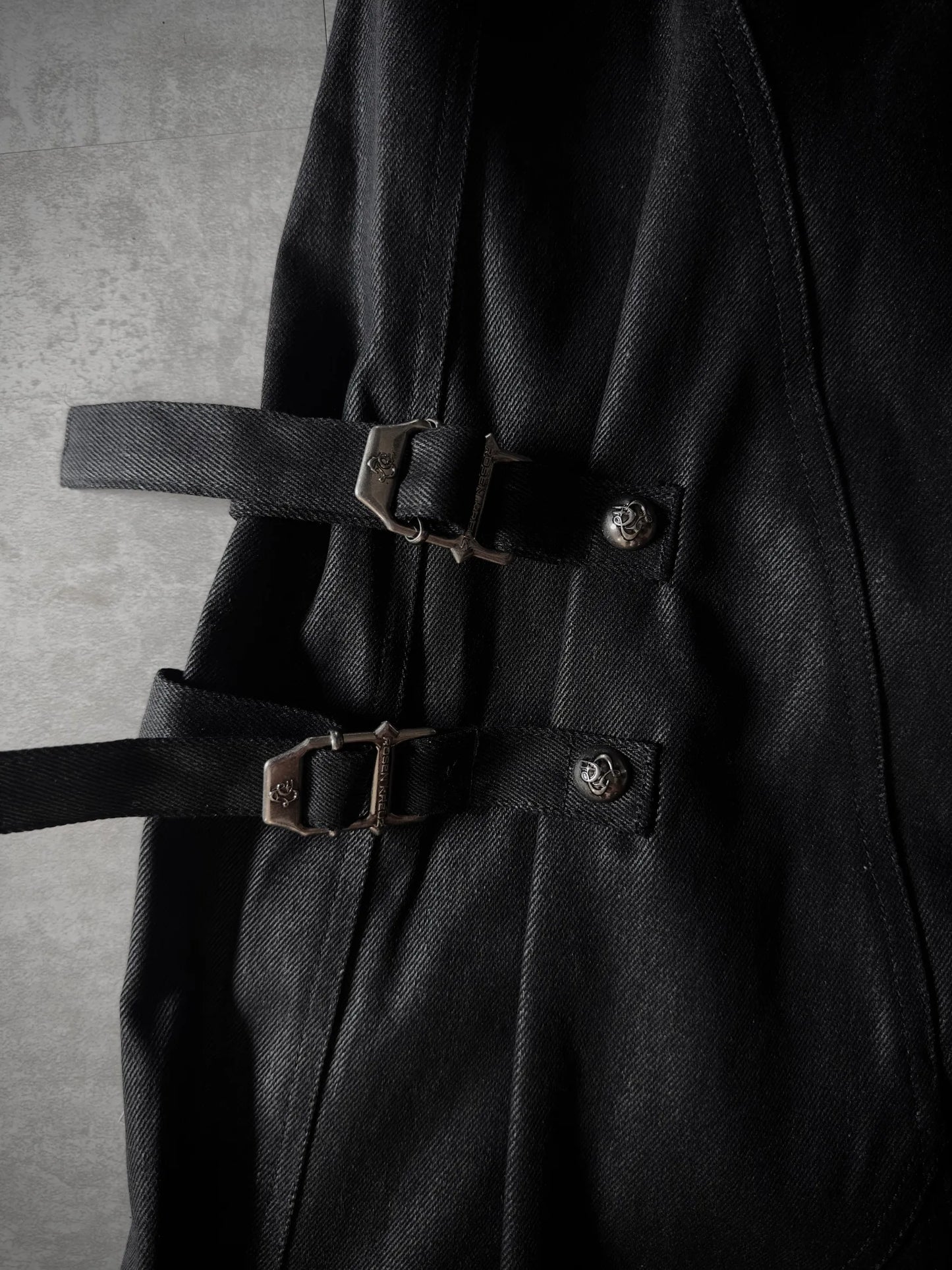 【ROSEN KREUZ】SIDE BELT BIG WIDE PANTS Side Belt Floor-length Pants