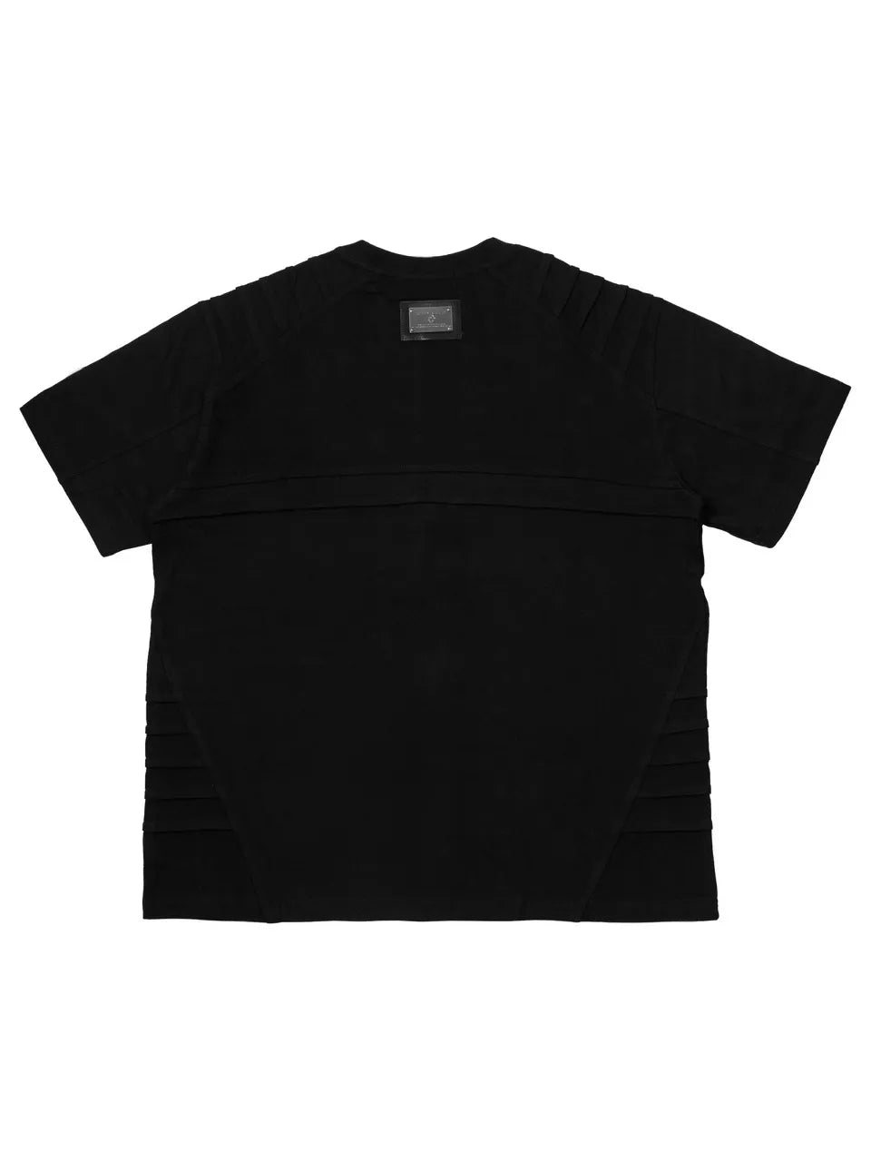 【ROSEN KREUZ】PLANET LOGO TUCK TEE embroidered structured short sleeves