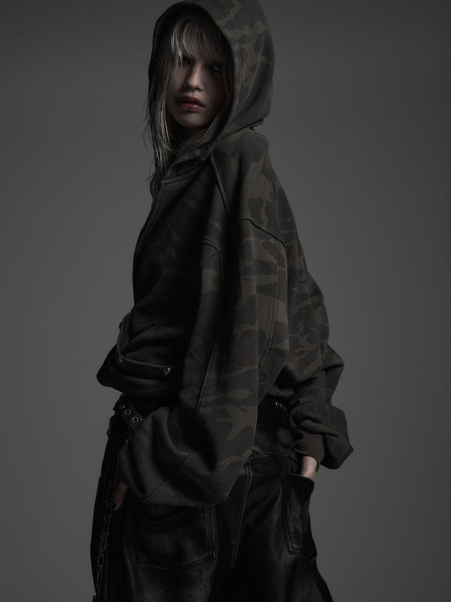 【ROSEN KREUZ】CYCLEYOKE ZIP UP HOODIE (CAMOU)