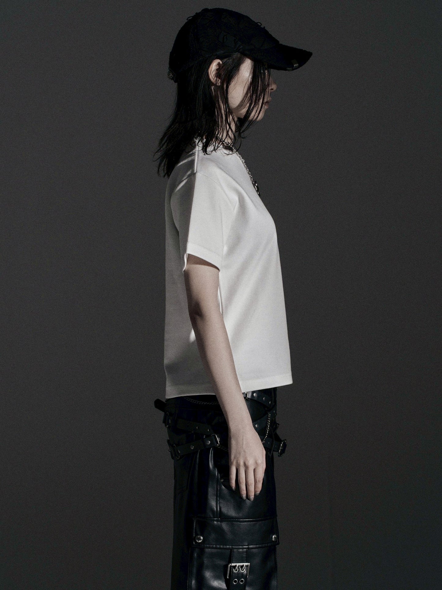 【ROSEN KREUZ】TIGHT FIT PIERCE CUSTOM TEE (White)