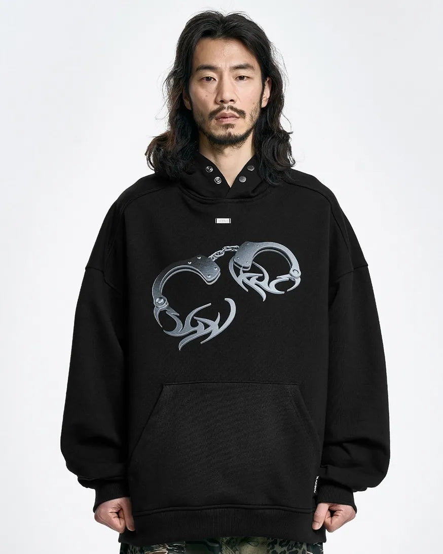 【AJOBYAJO】Tribal AJO Handcuffs Hoodie