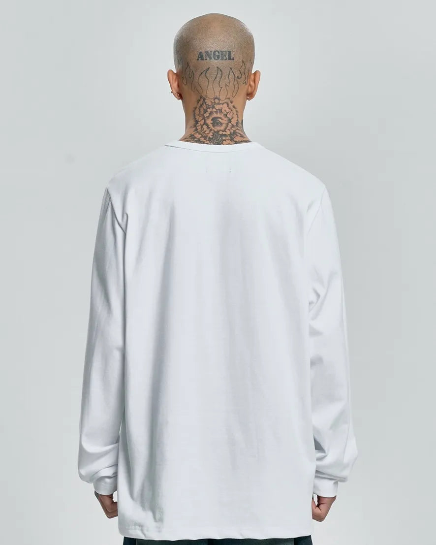 【AJOBYAJO】Tribal AJO Handcuffs Long Sleeves T-Shirt (WHITE)