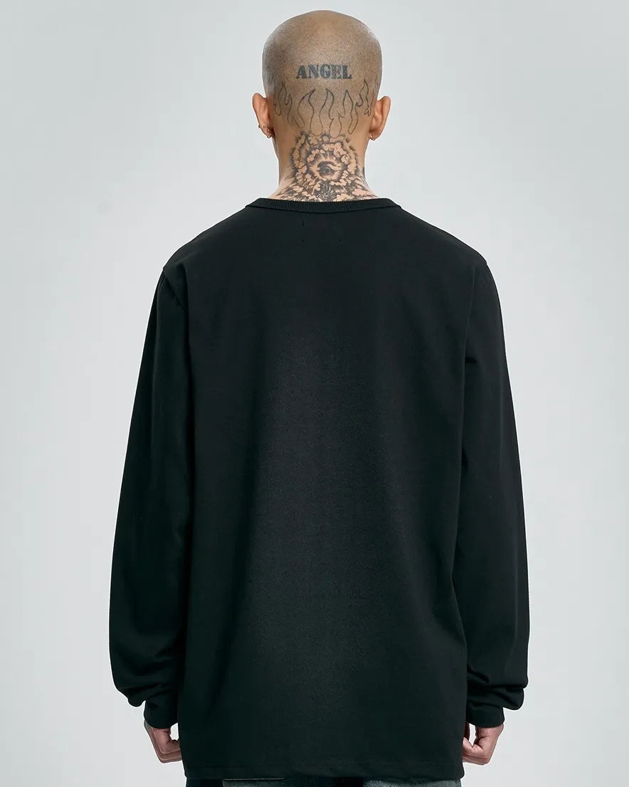 【AJOBYAJO】Tribal AJO Handcuffs Long Sleeves T-Shirt (BLACK)
