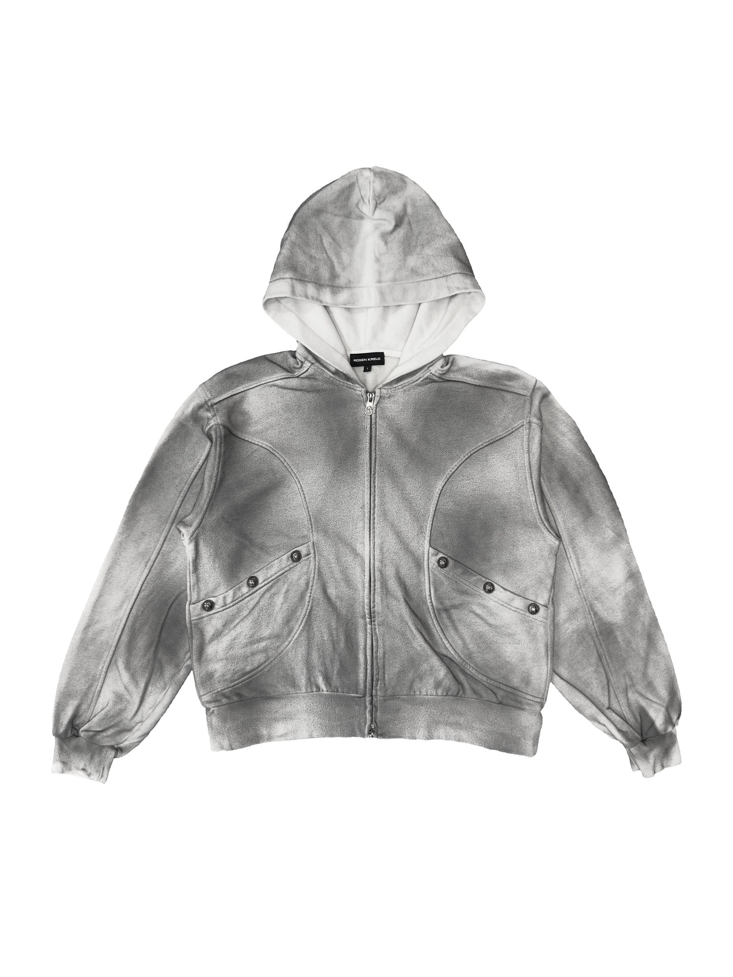 【ROSEN KREUZ】CYCLEYOKE ZIP UP HOODIE (GRAY)