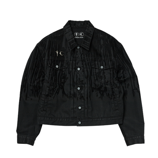 【THUG CLUB】25ss Blood Lazered Denim Jacket