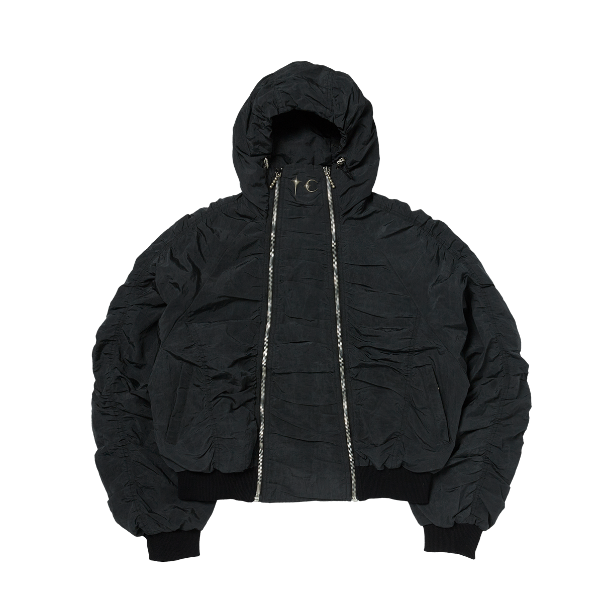 【THUG CLUB】25ss Clouded Double Flying Bio Jacket (black)
