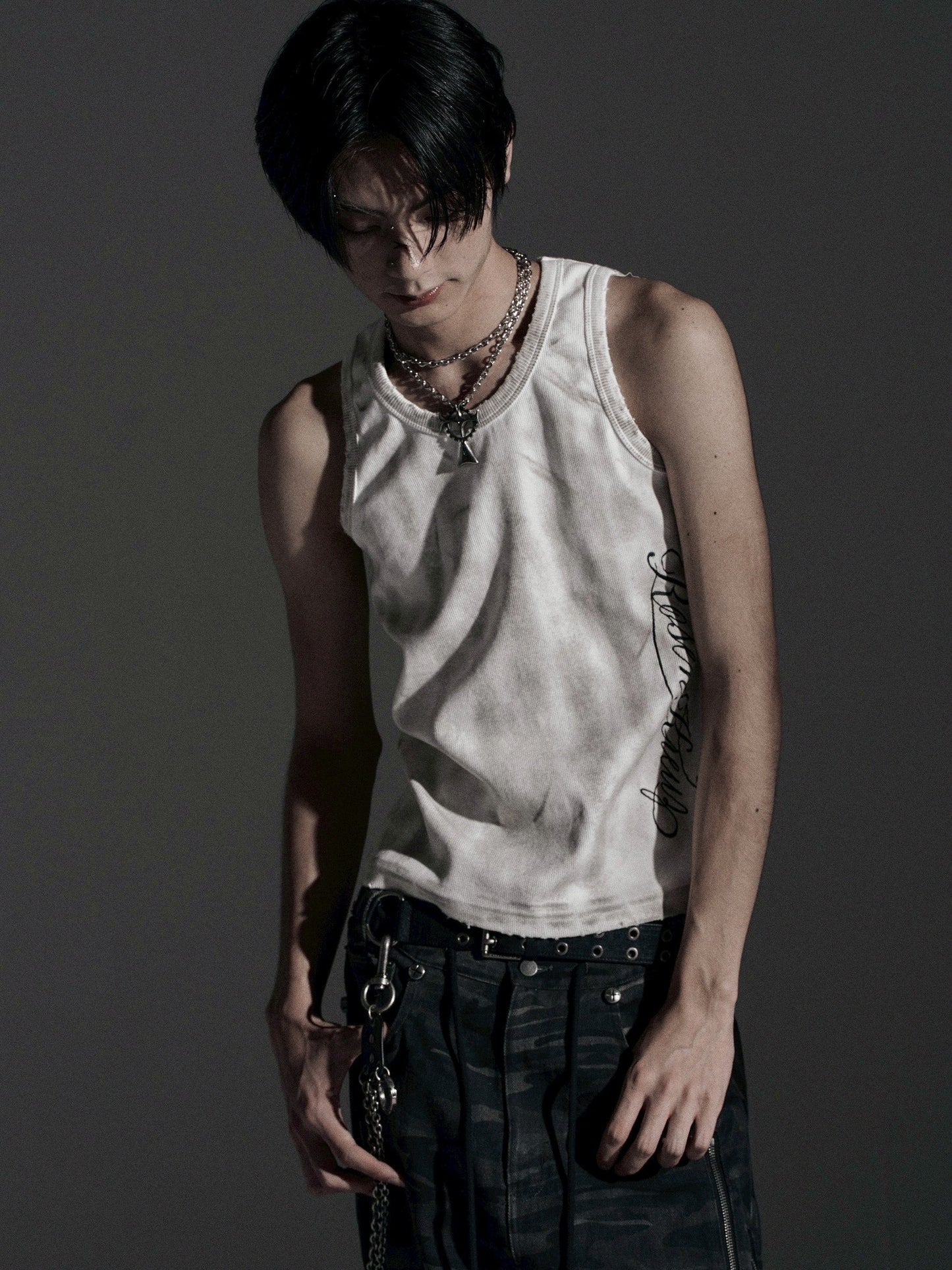 【ROSEN KREUZ】ASHES HALO TANK TOP (Dirty white)