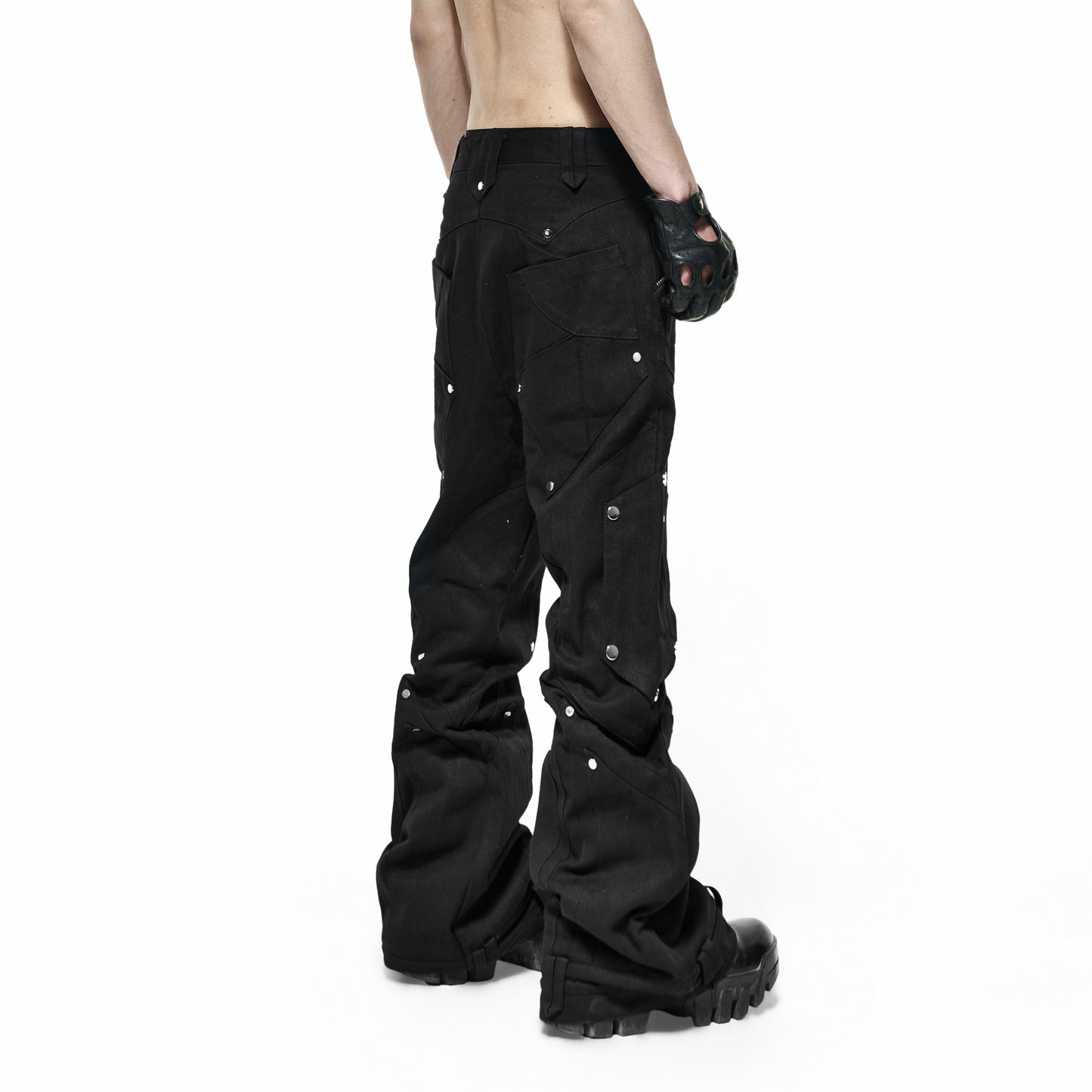 【RICH】 Dark Knight Flare Pants