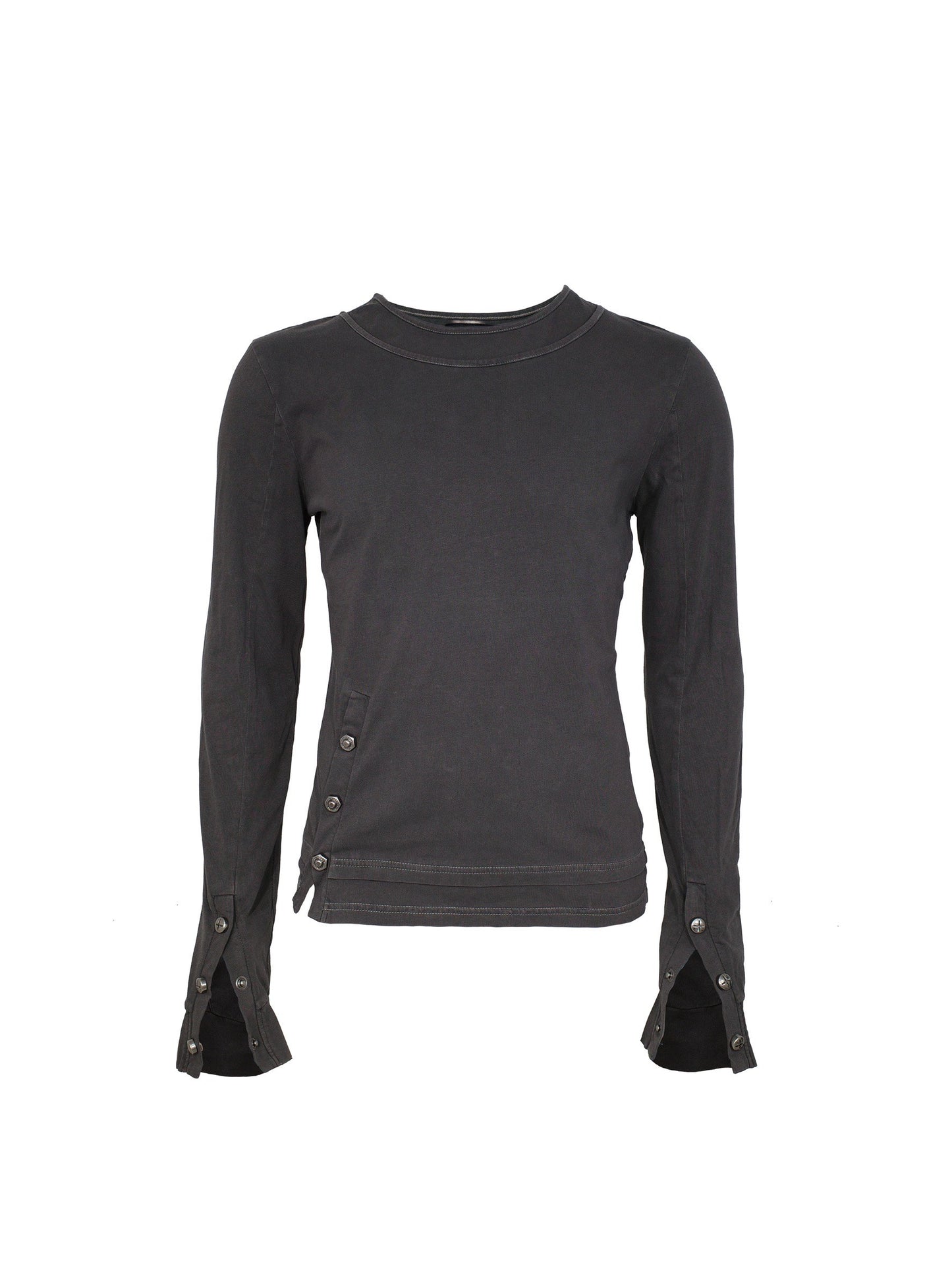 【ROSEN KREUZ】BTIGHT FIT LAYERED LONG SLEEVES GRAY