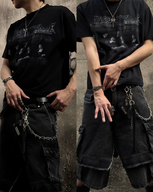 【DIMOIR】LF LAYERED DENIM SHORTS