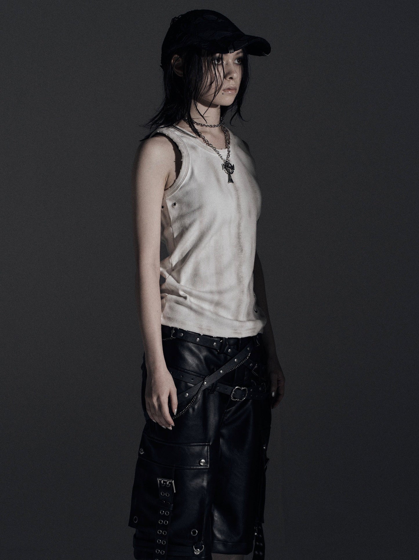 【ROSEN KREUZ】ASHES HALO TANK TOP (Dirty white)
