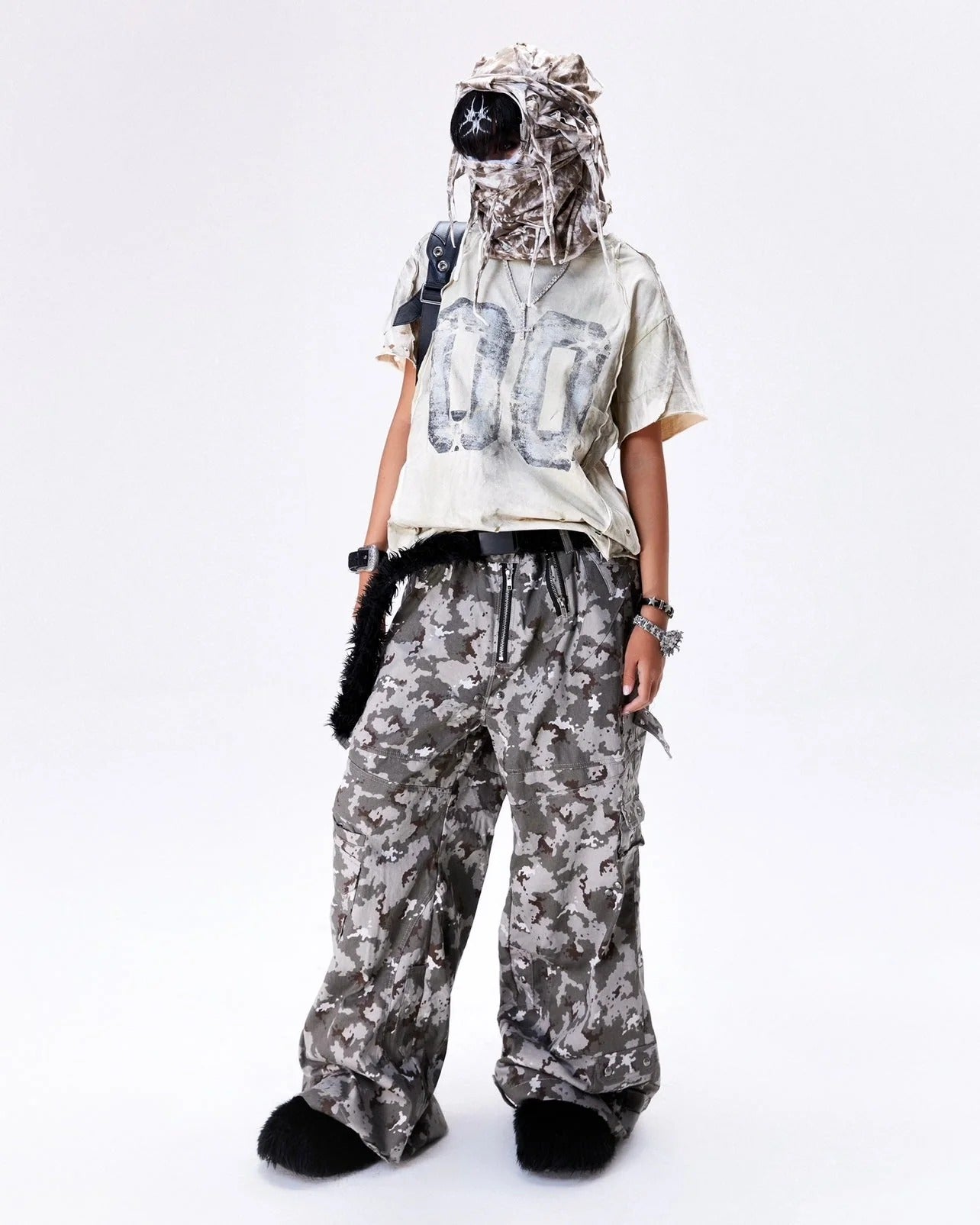 【COZY】"CHAOS DREAM" WAXED T SHIRT