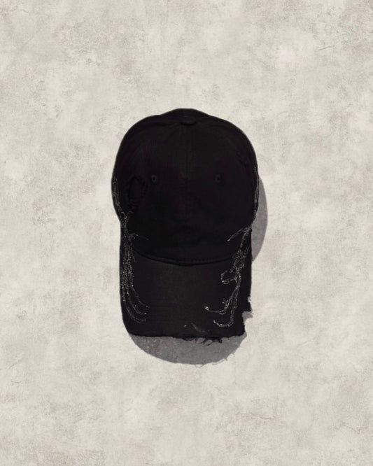 【XIVX】HANDMADE 1 OF 1 PAINTING DESTROYED CAP No.006