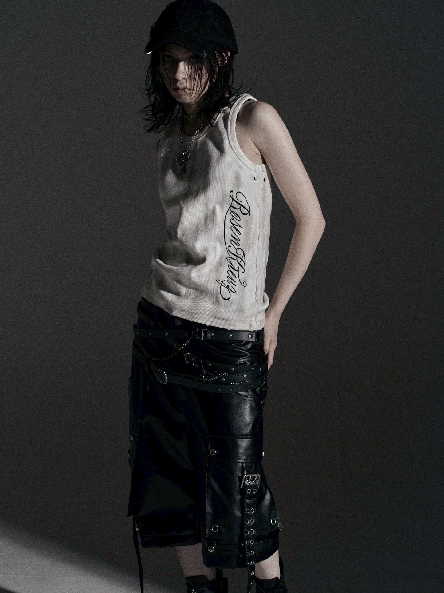 【ROSEN KREUZ】ASHES HALO TANK TOP (Dirty white)