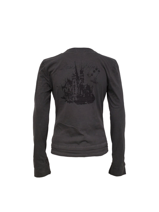 【ROSEN KREUZ】BTIGHT FIT LAYERED LONG SLEEVES GRAY