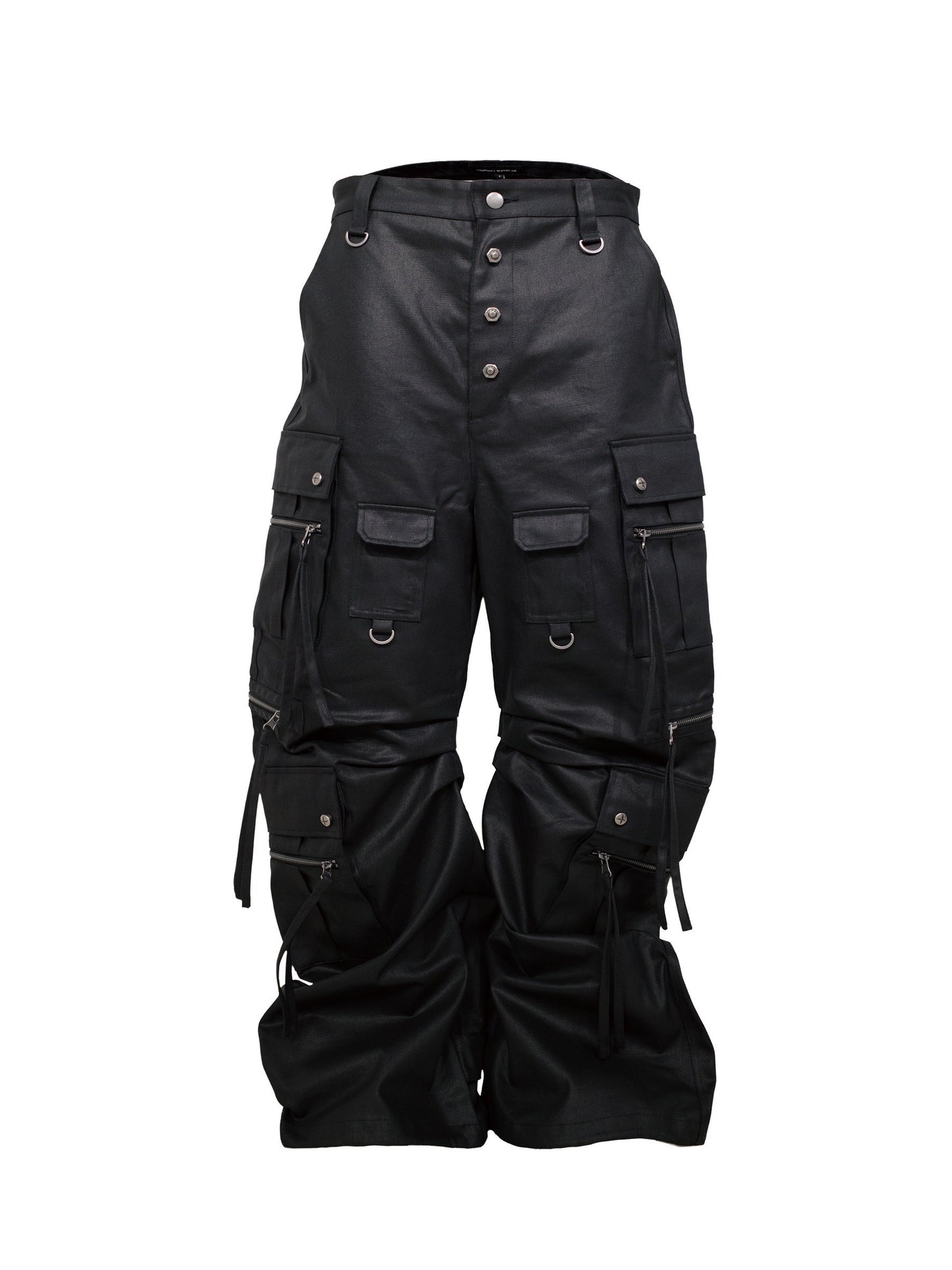 【ROSEN KREUZ】CURVE FIT LONG CARGO PANTS WAXED