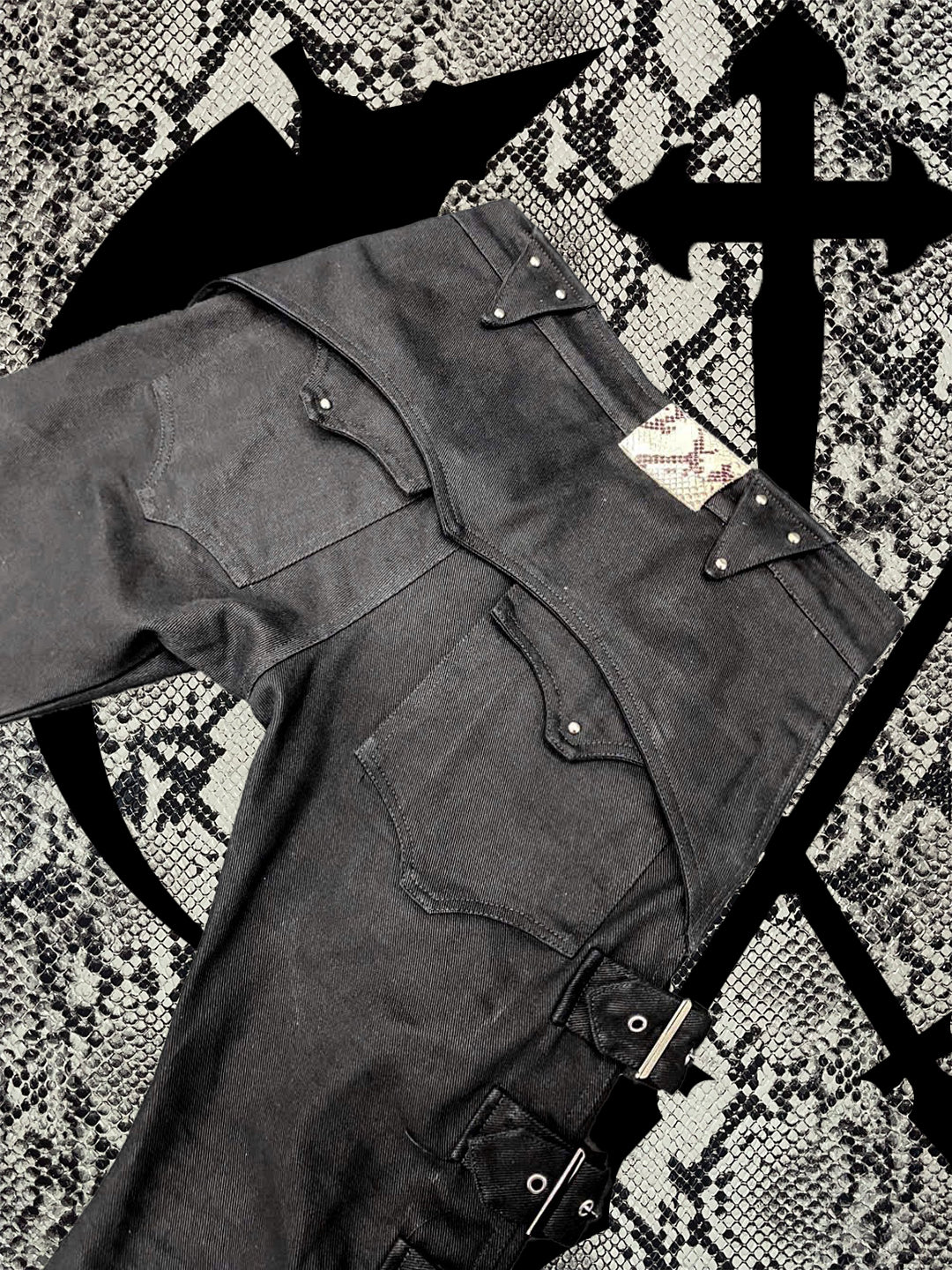 【VILLEIMENT】"SHROUDED STEP" FLARED JEANS